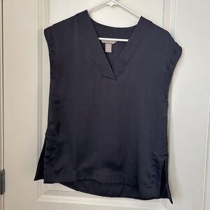H&M gray tunic blouse top xs extra small